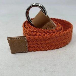 Lilly‎ Pulitzer Via Palm Beach Men's Medium Orange Woven Braided Ring Belt